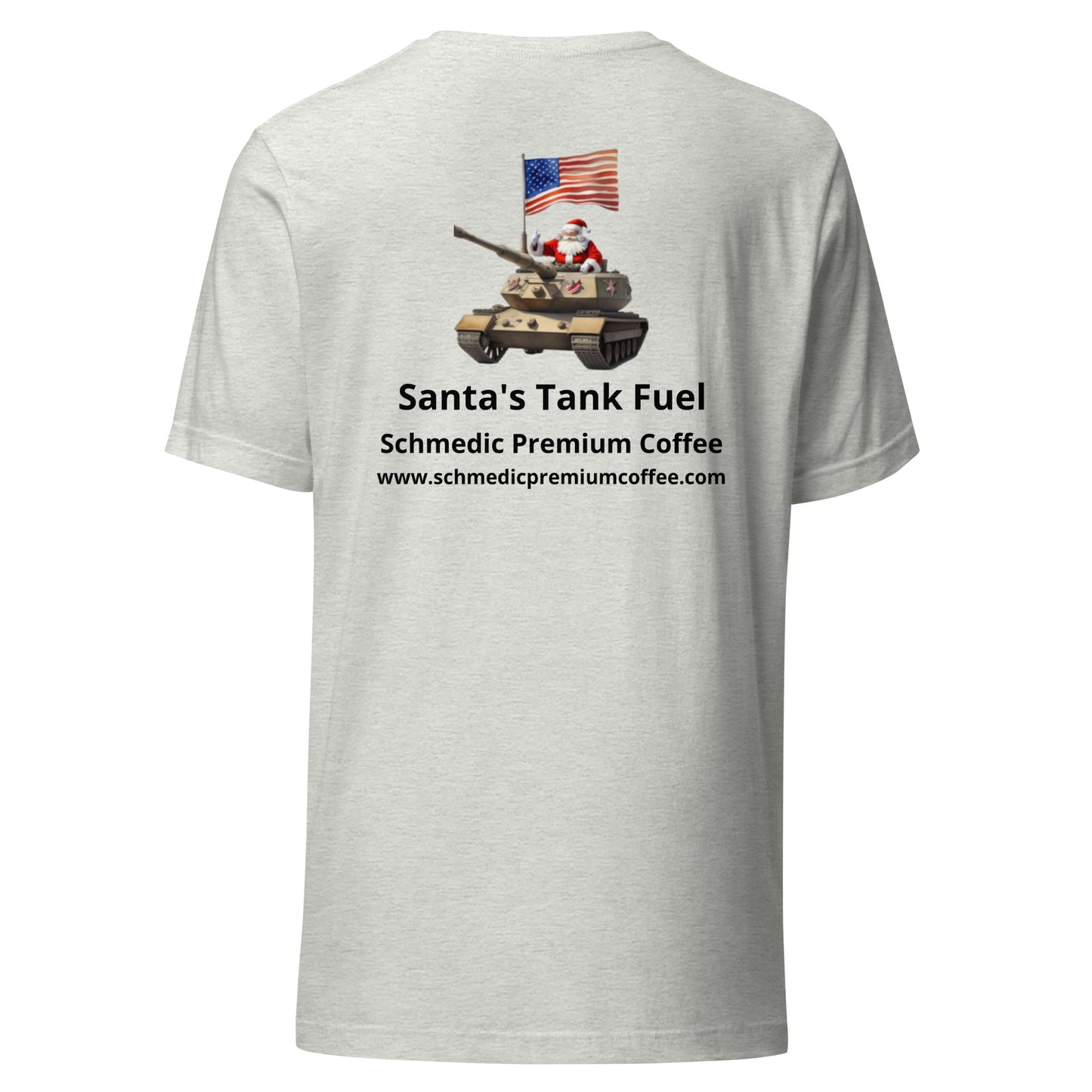 Santa's Tank Fuel (Black Lettering) Unisex t-shirt