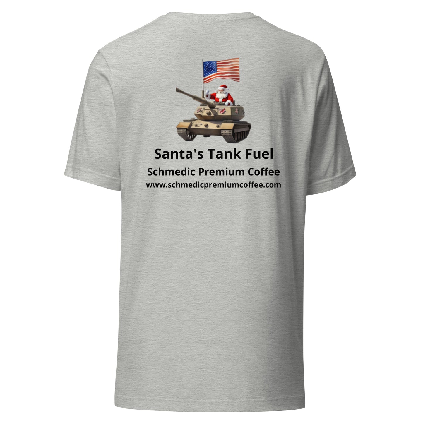 Santa's Tank Fuel (Black Lettering) Unisex t-shirt