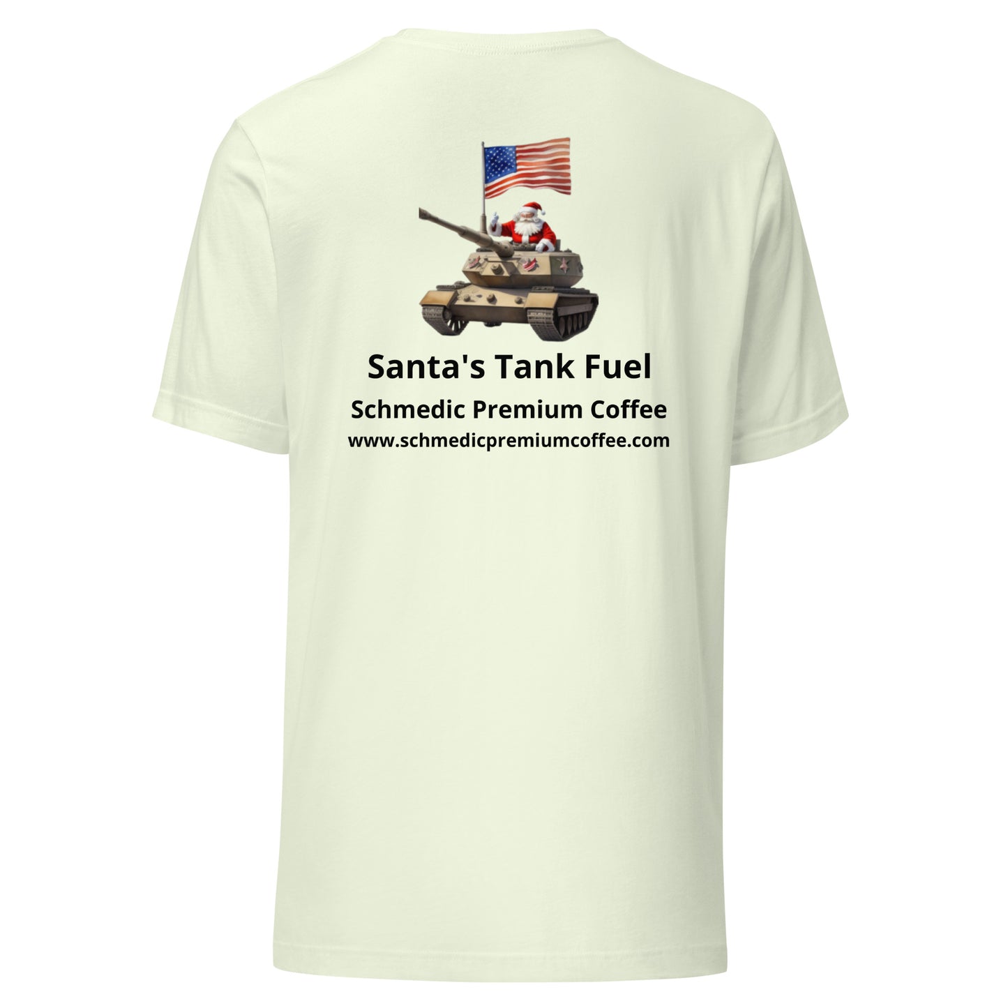 Santa's Tank Fuel (Black Lettering) Unisex t-shirt