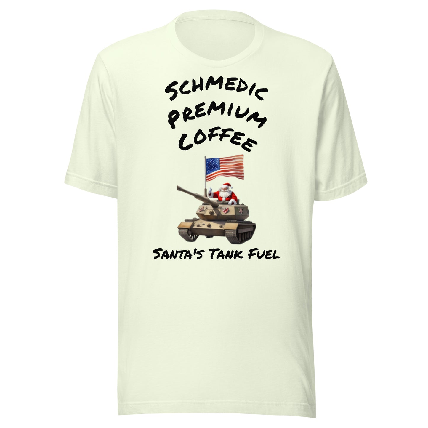 Santa's Tank Fuel (Black Lettering) Unisex t-shirt