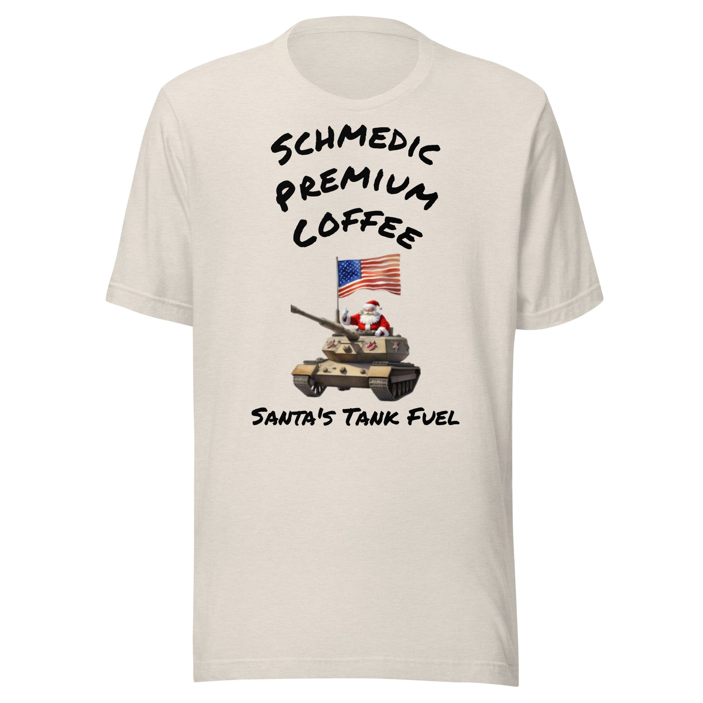 Santa's Tank Fuel (Black Lettering) Unisex t-shirt