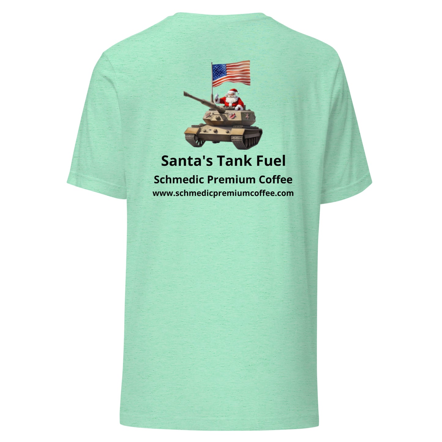 Santa's Tank Fuel (Black Lettering) Unisex t-shirt
