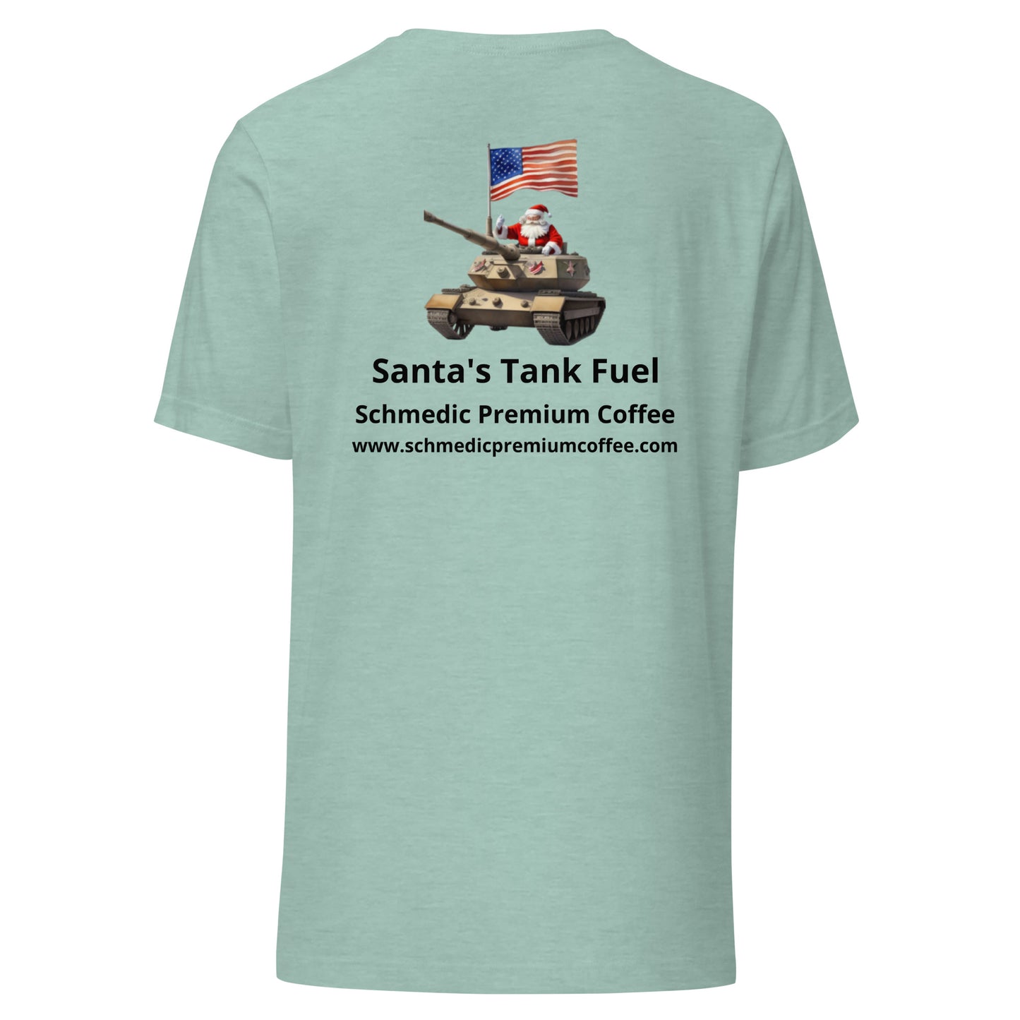 Santa's Tank Fuel (Black Lettering) Unisex t-shirt
