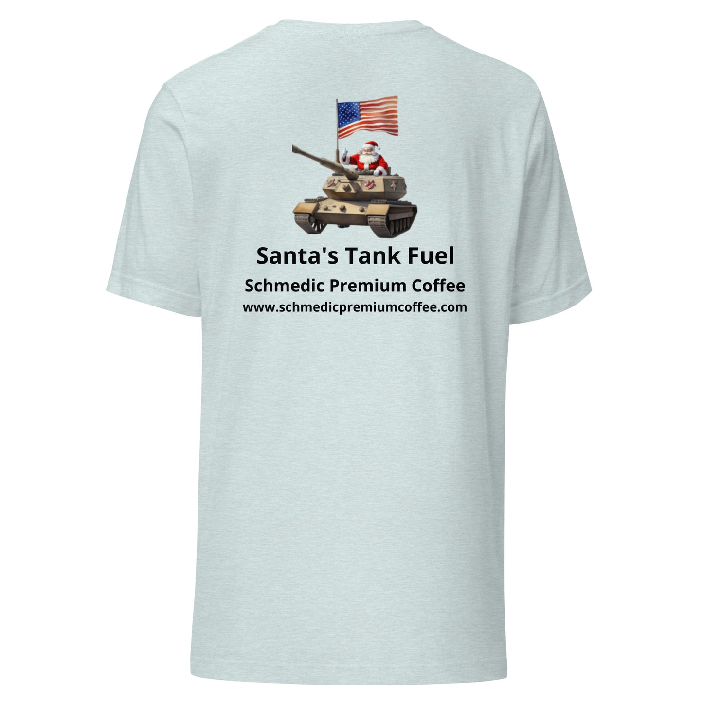 Santa's Tank Fuel (Black Lettering) Unisex t-shirt
