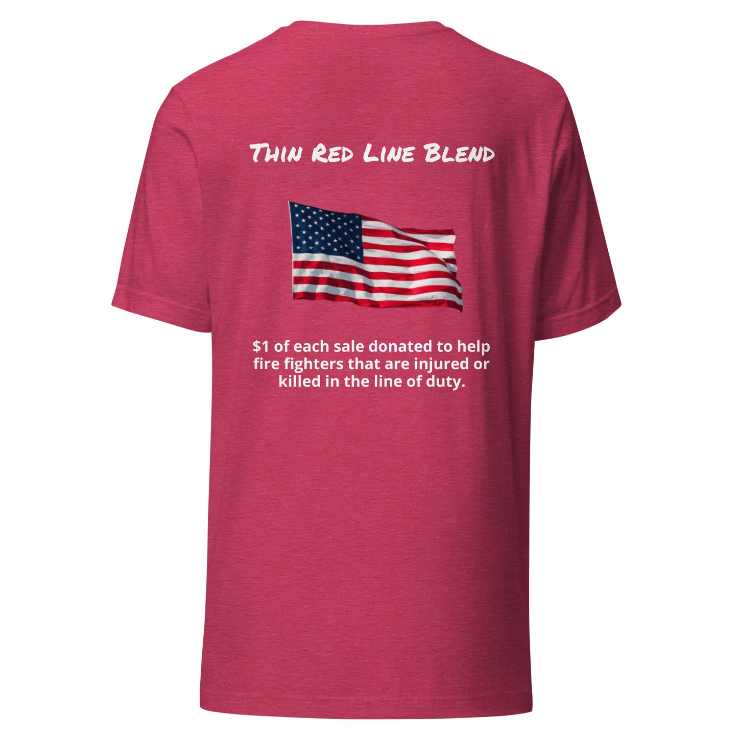 Thin Red Line Blend (White Lettering) t-shirt