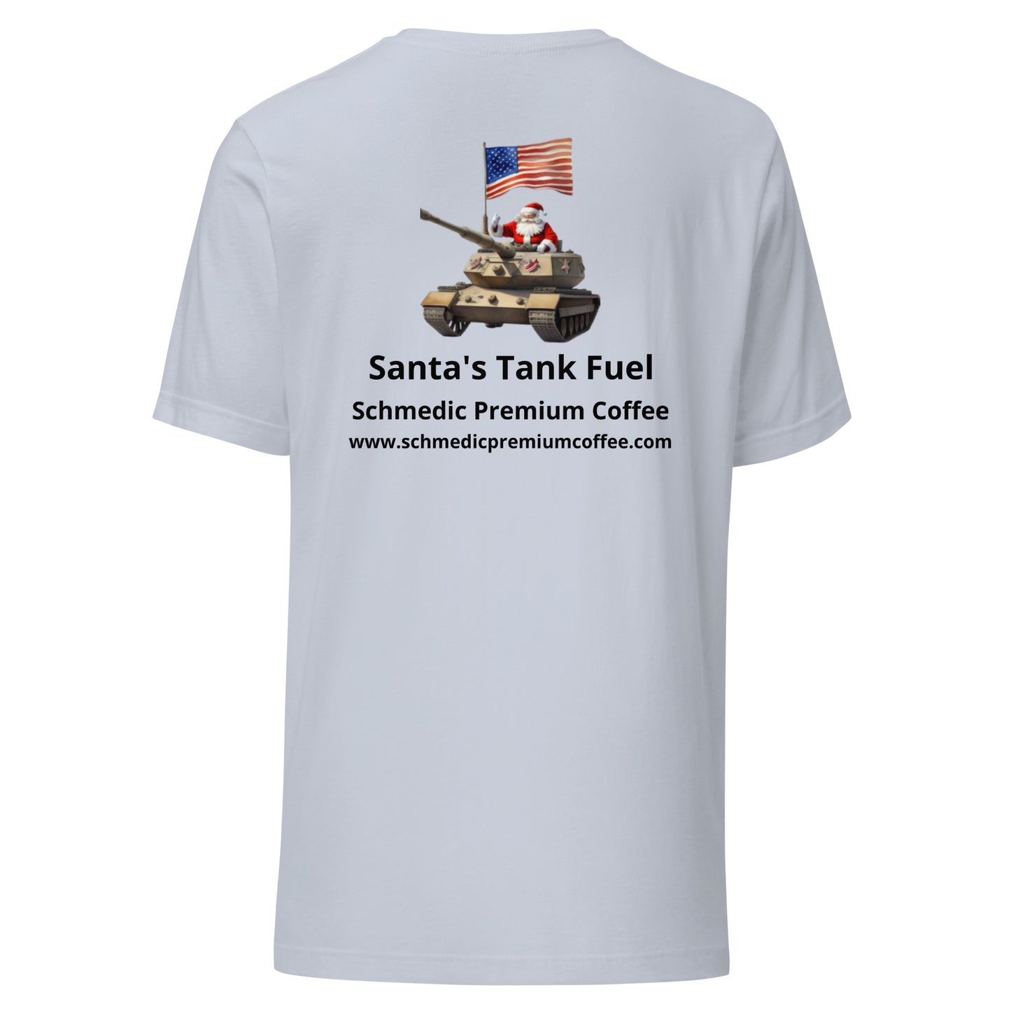 Santa's Tank Fuel (Black Lettering) Unisex t-shirt