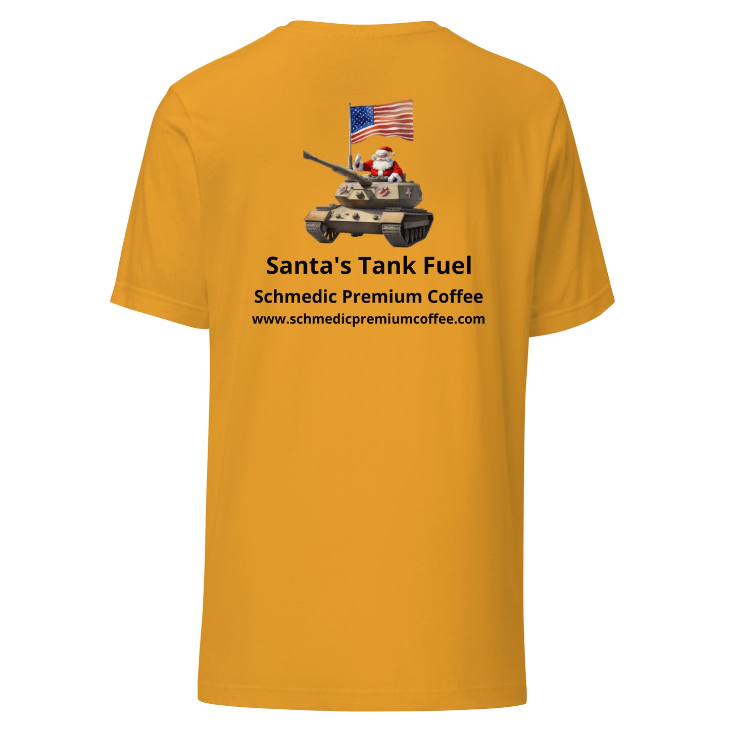 Santa's Tank Fuel (Black Lettering) Unisex t-shirt