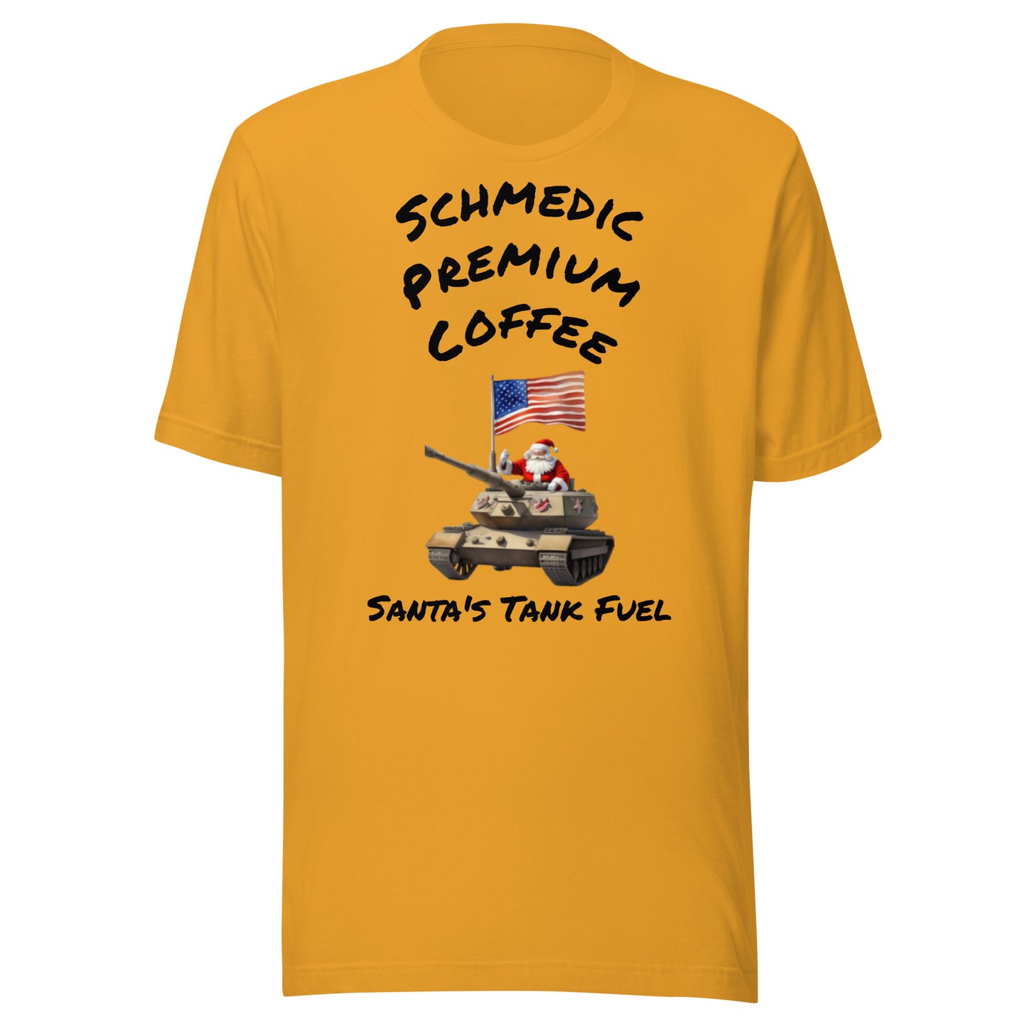 Santa's Tank Fuel (Black Lettering) Unisex t-shirt