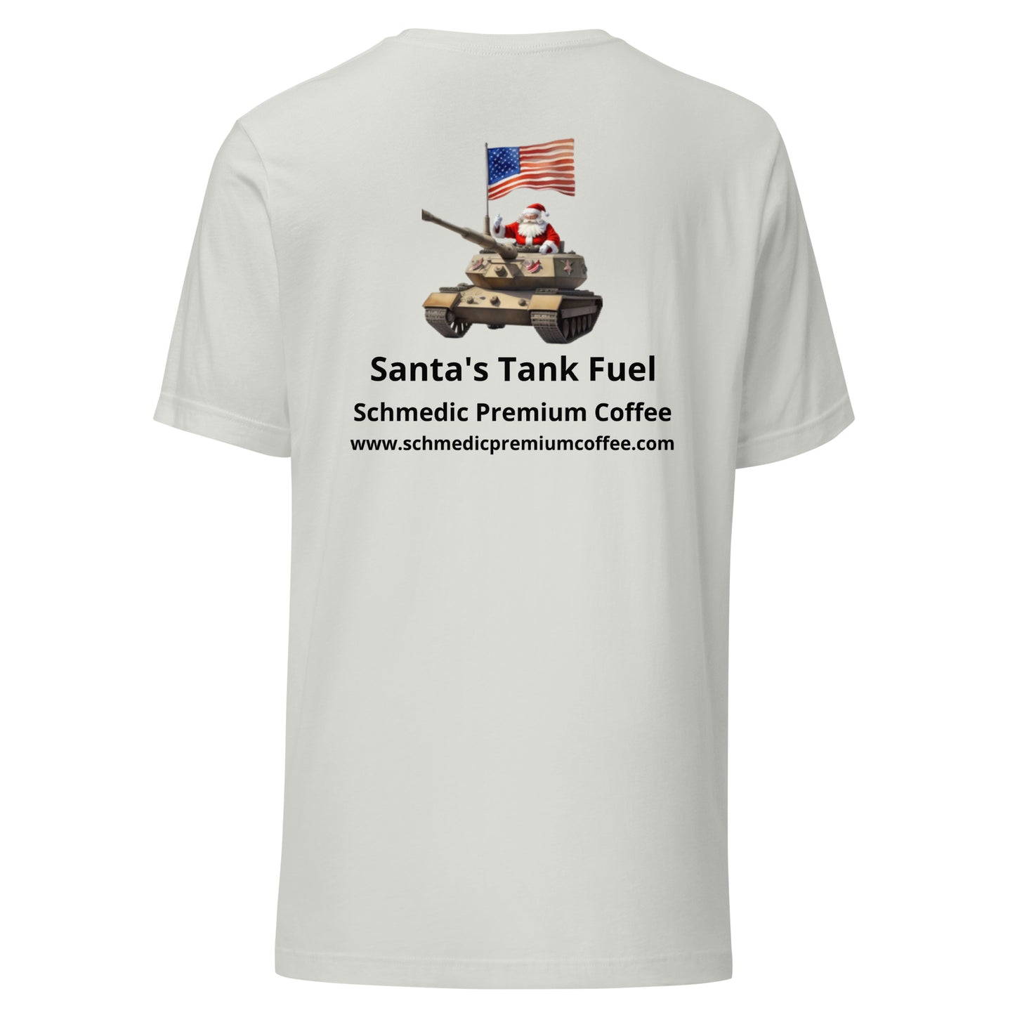 Santa's Tank Fuel (Black Lettering) Unisex t-shirt