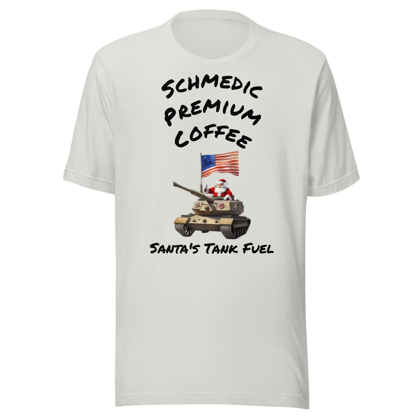 Santa's Tank Fuel (Black Lettering) Unisex t-shirt