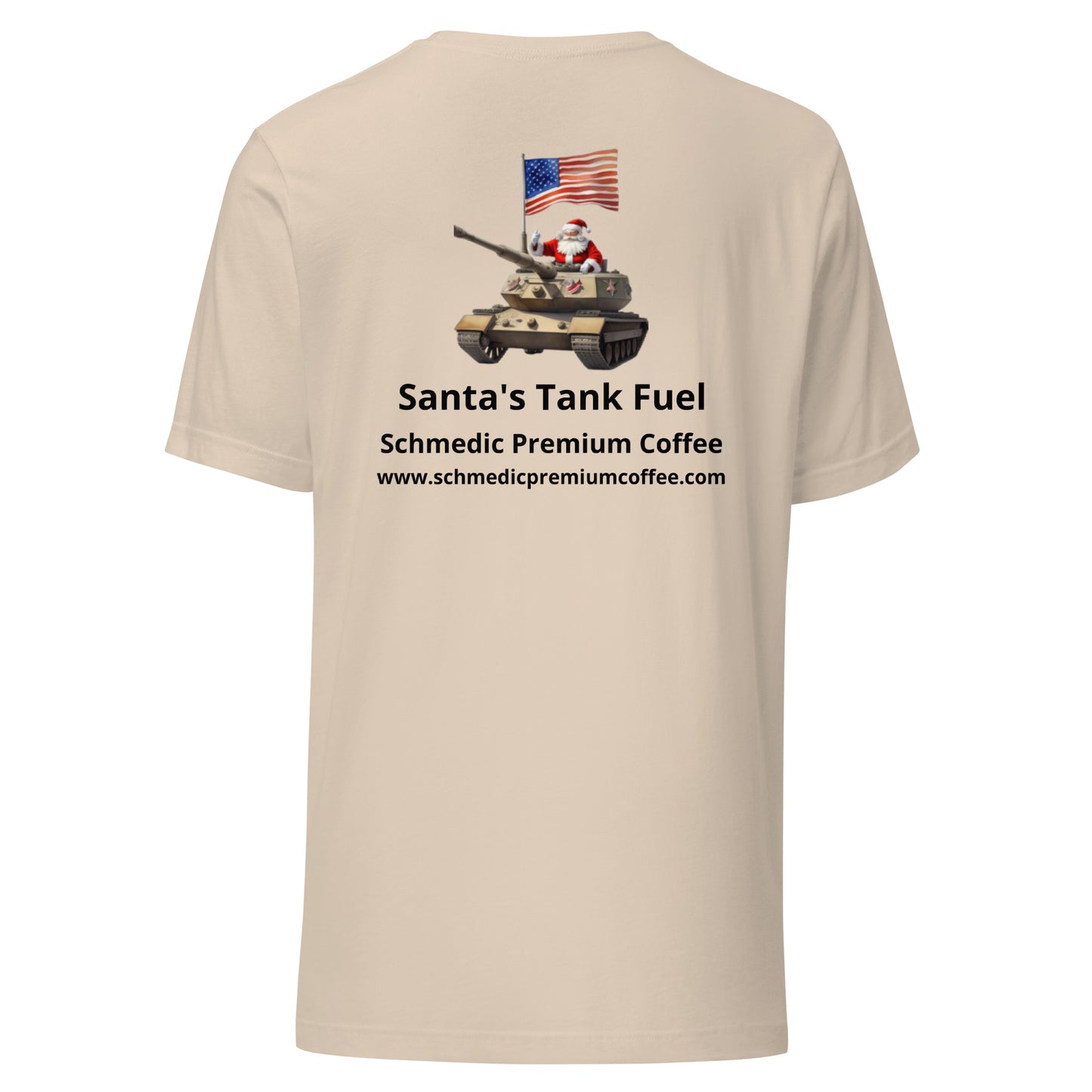 Santa's Tank Fuel (Black Lettering) Unisex t-shirt