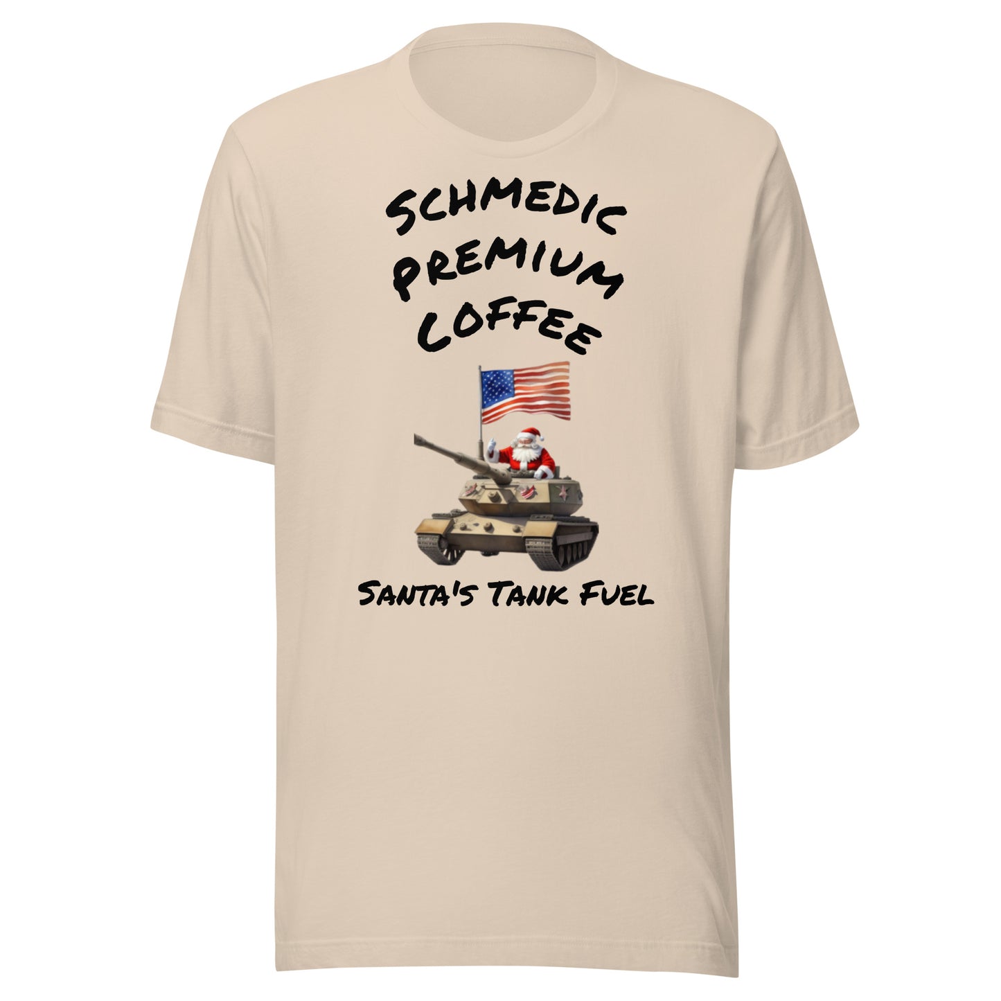 Santa's Tank Fuel (Black Lettering) Unisex t-shirt
