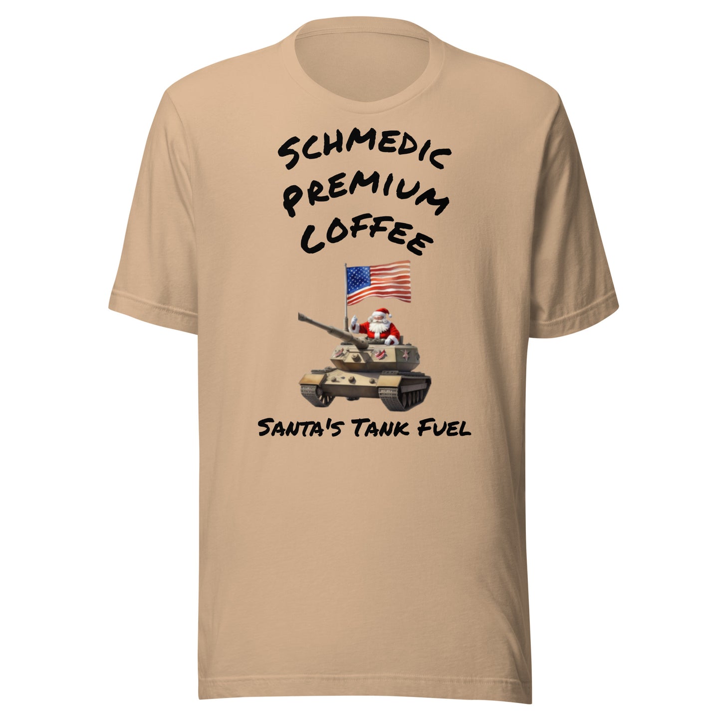 Santa's Tank Fuel (Black Lettering) Unisex t-shirt