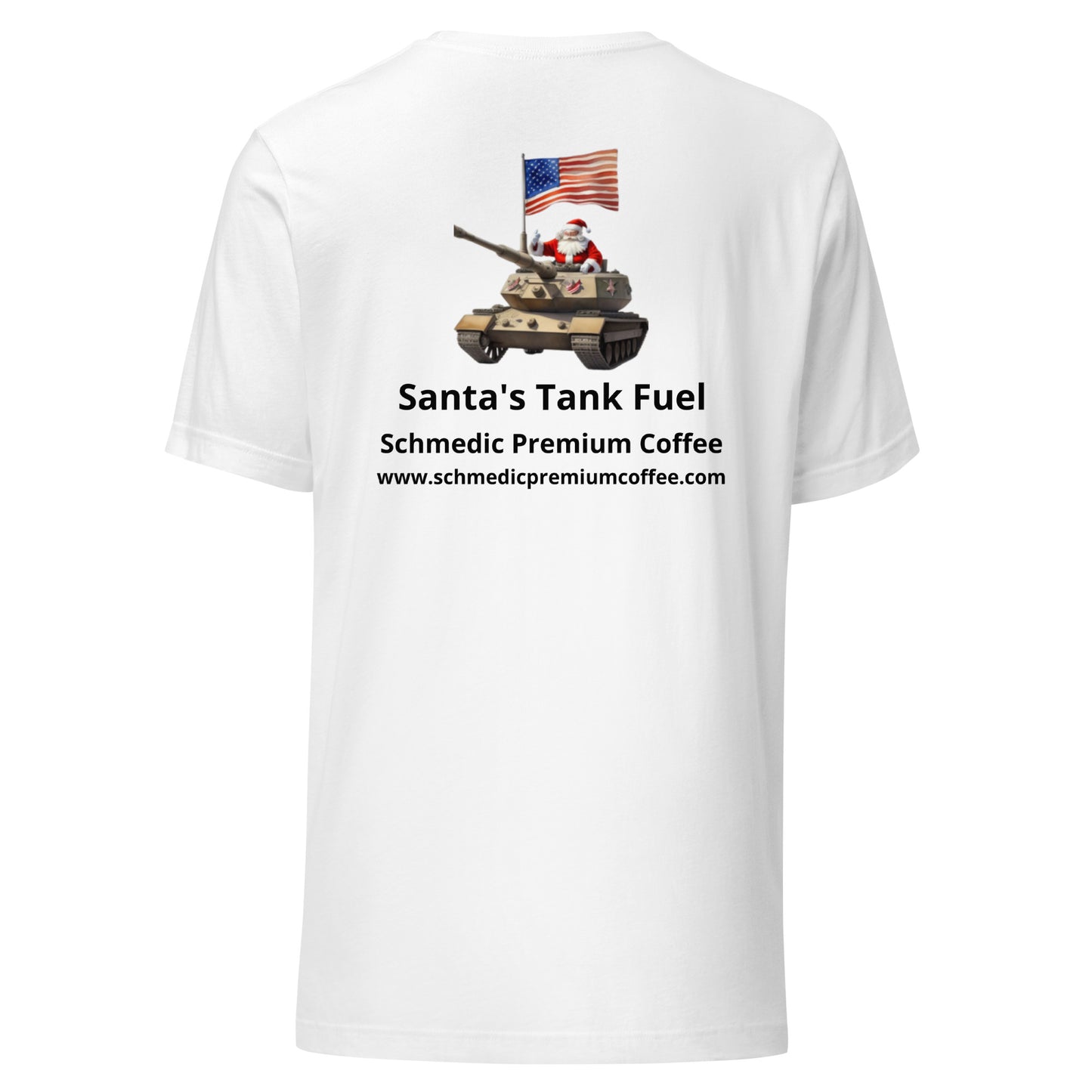 Santa's Tank Fuel (Black Lettering) Unisex t-shirt