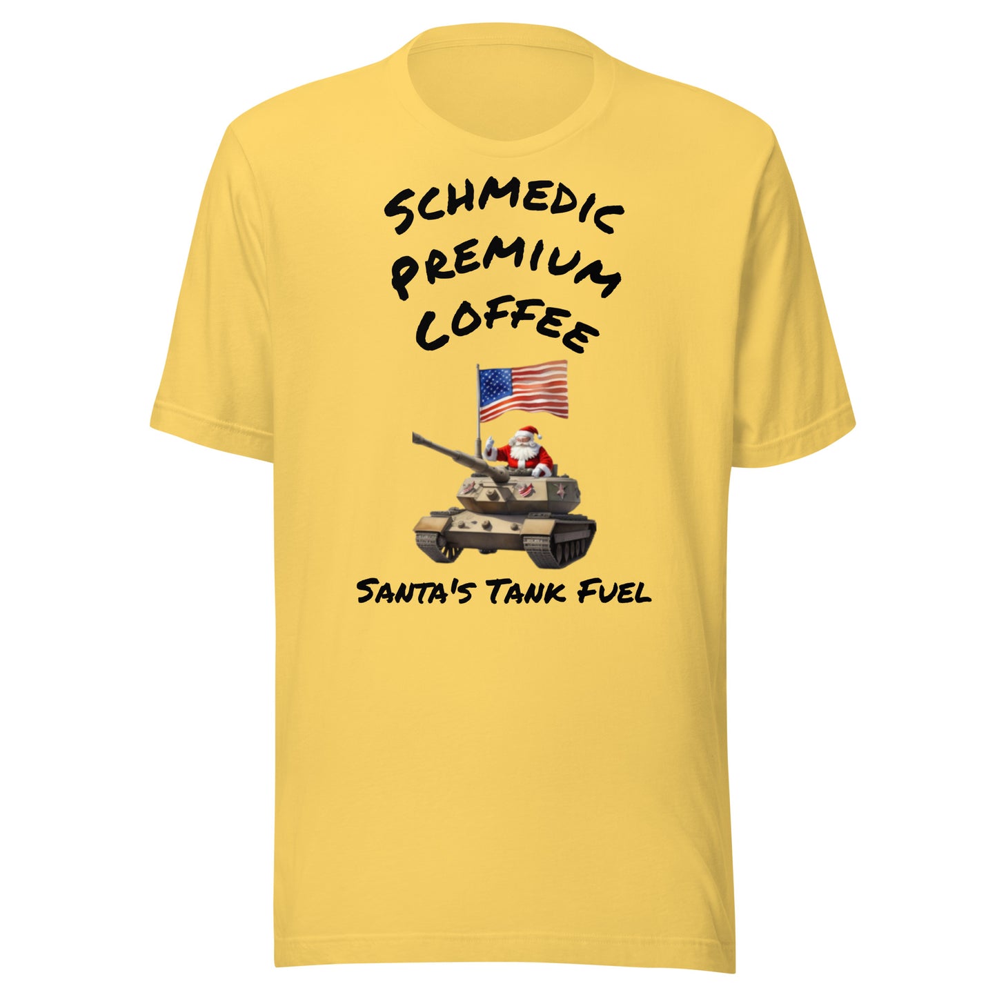 Santa's Tank Fuel (Black Lettering) Unisex t-shirt