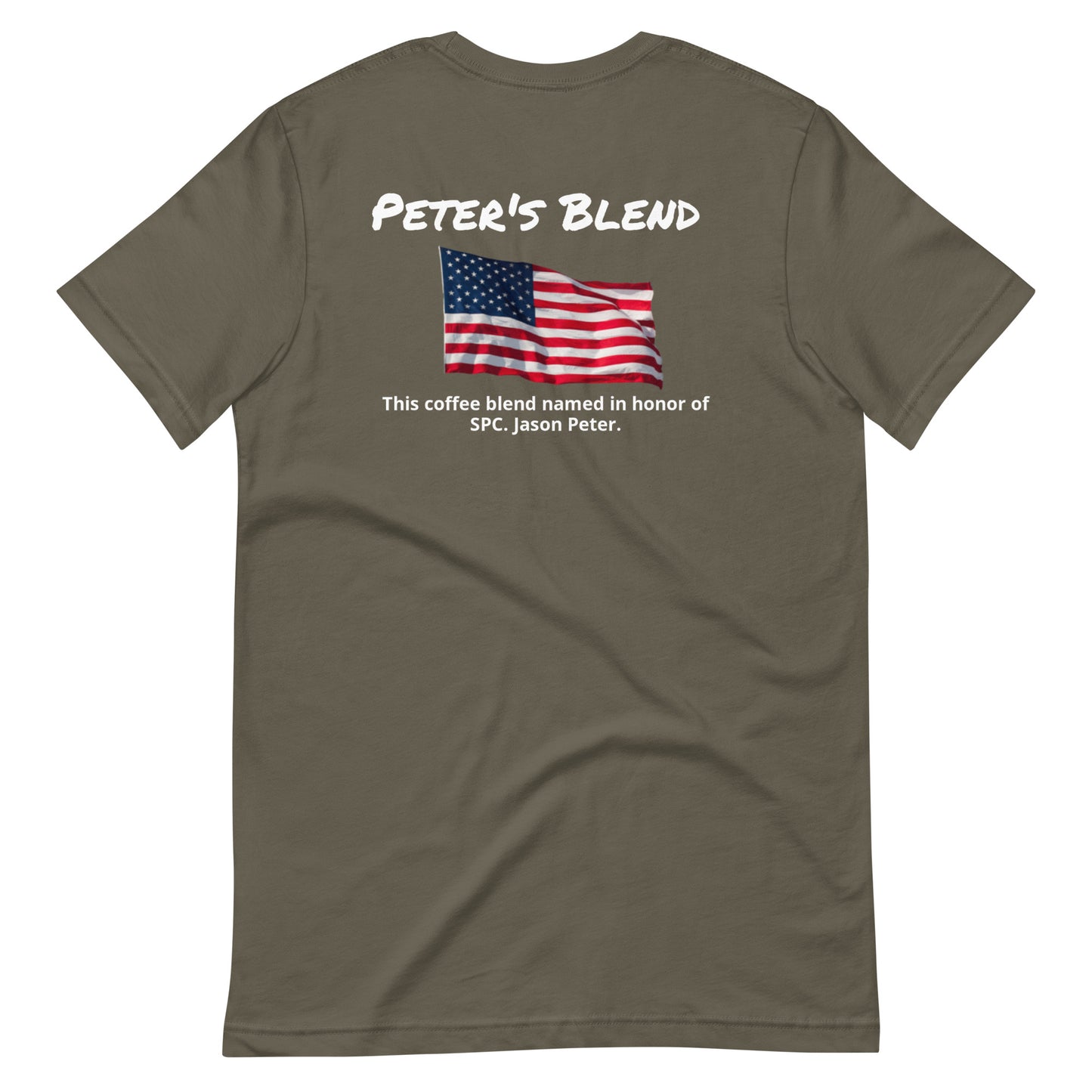 Peter's Blend (white lettering) Unisex t-shirt