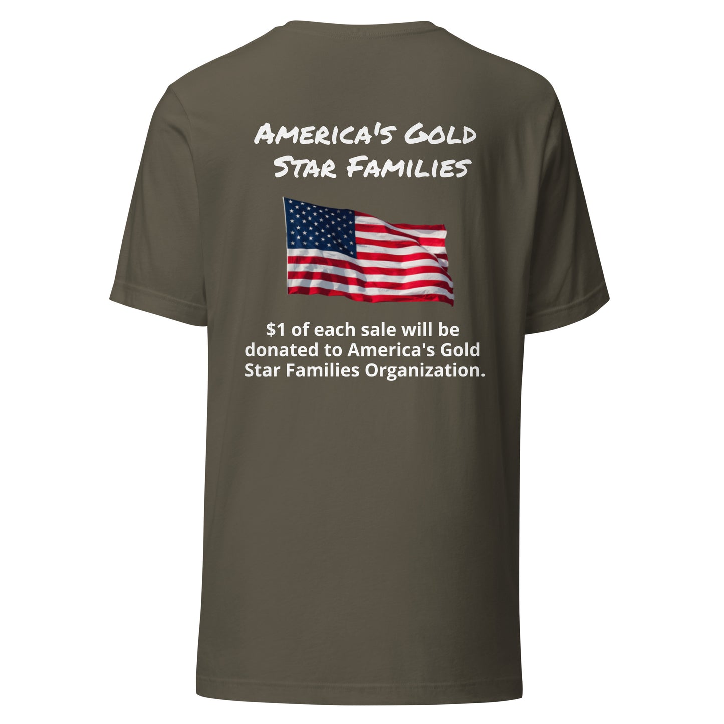 America's Gold Star Families Unisex t-shirt (white lettering)