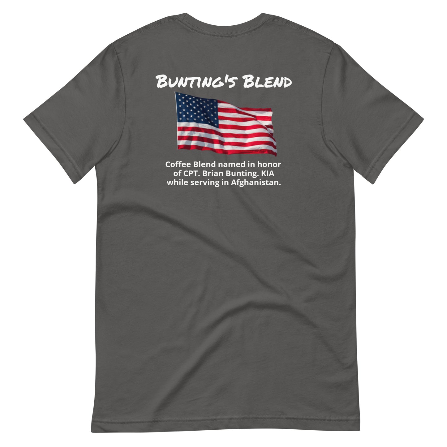 Bunting's Blend (white lettering) Unisex t-shirt