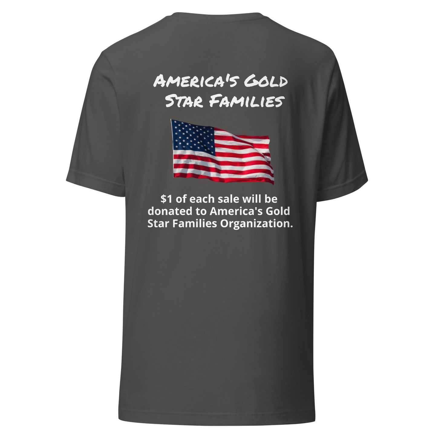 America's Gold Star Families Unisex t-shirt (white lettering)