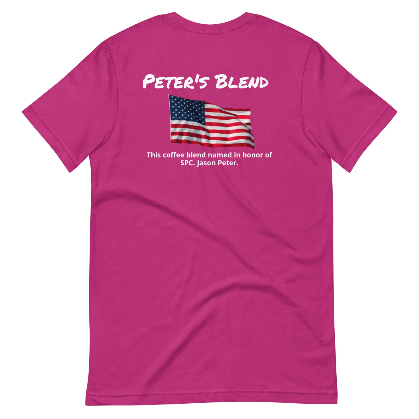 Peter's Blend (white lettering) Unisex t-shirt