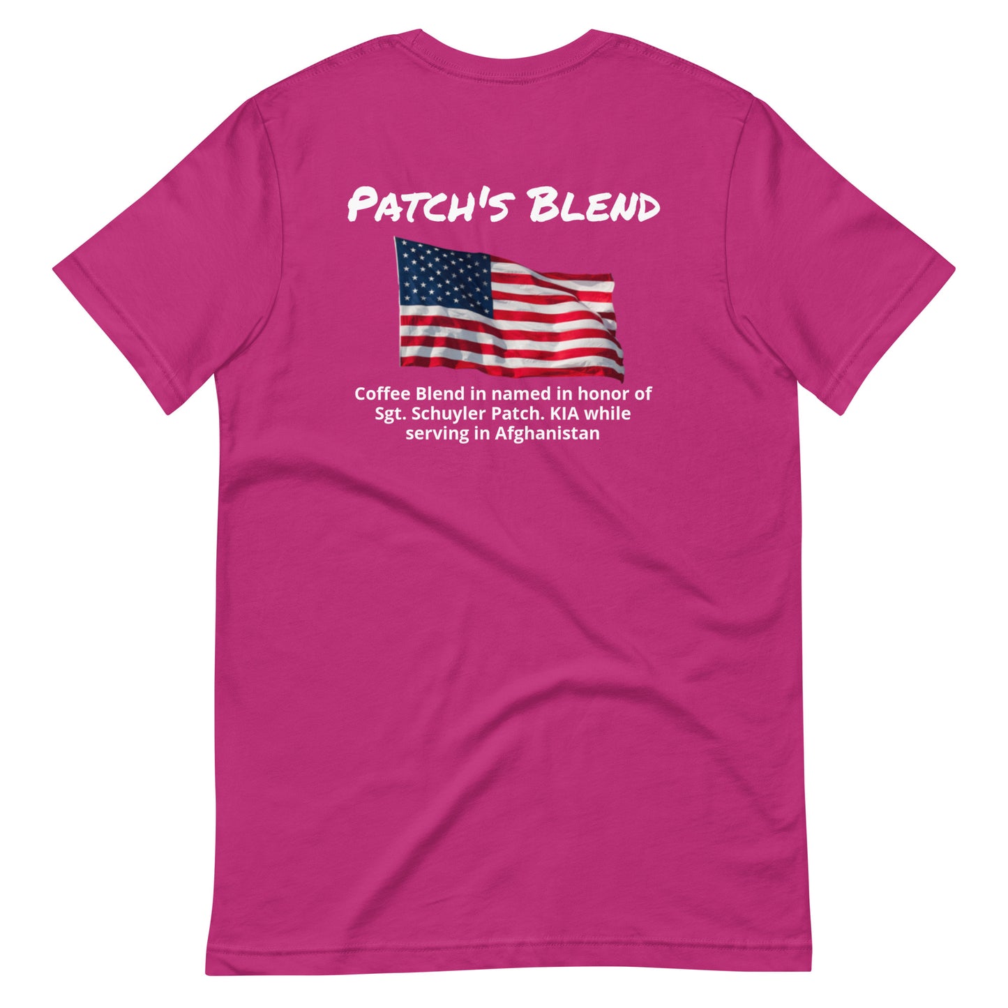 Patch's Blend (white lettering) Unisex t-shirt
