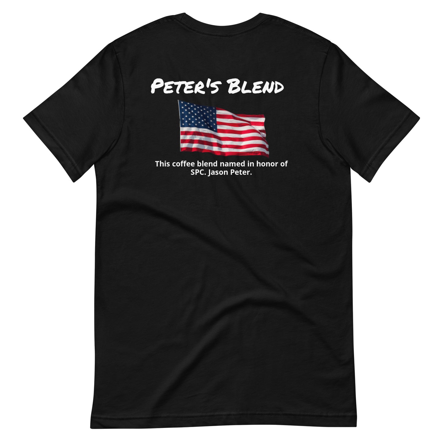 Peter's Blend (white lettering) Unisex t-shirt