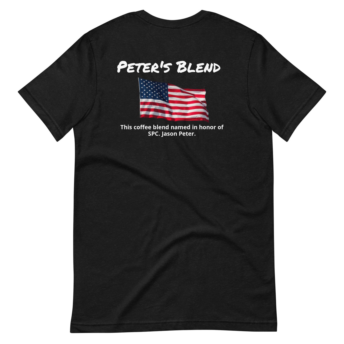 Peter's Blend (white lettering) Unisex t-shirt
