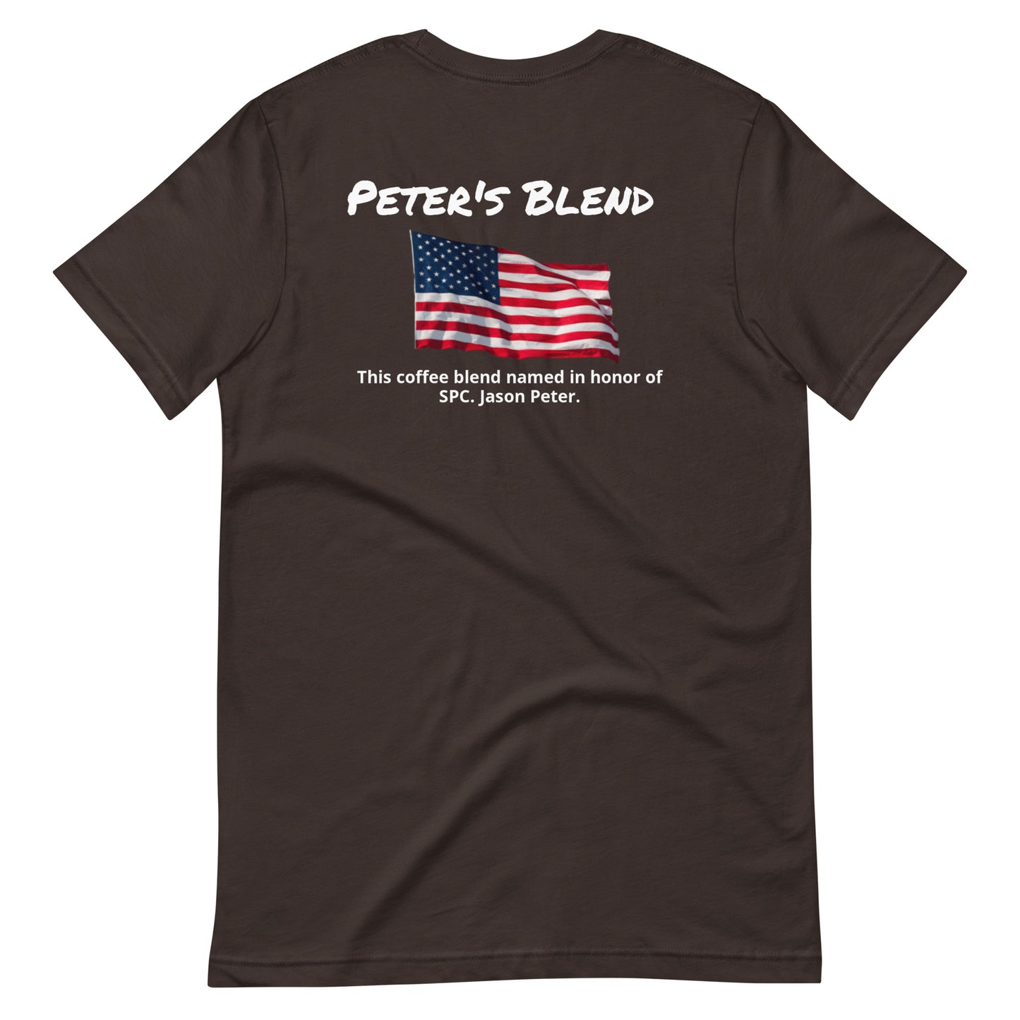 Peter's Blend (white lettering) Unisex t-shirt
