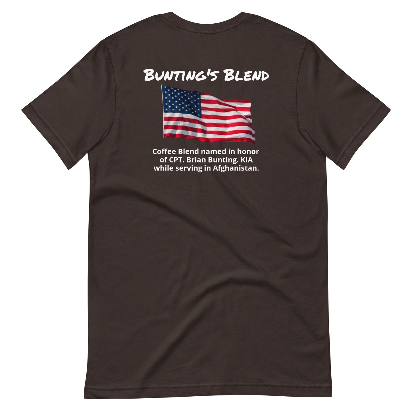 Bunting's Blend (white lettering) Unisex t-shirt