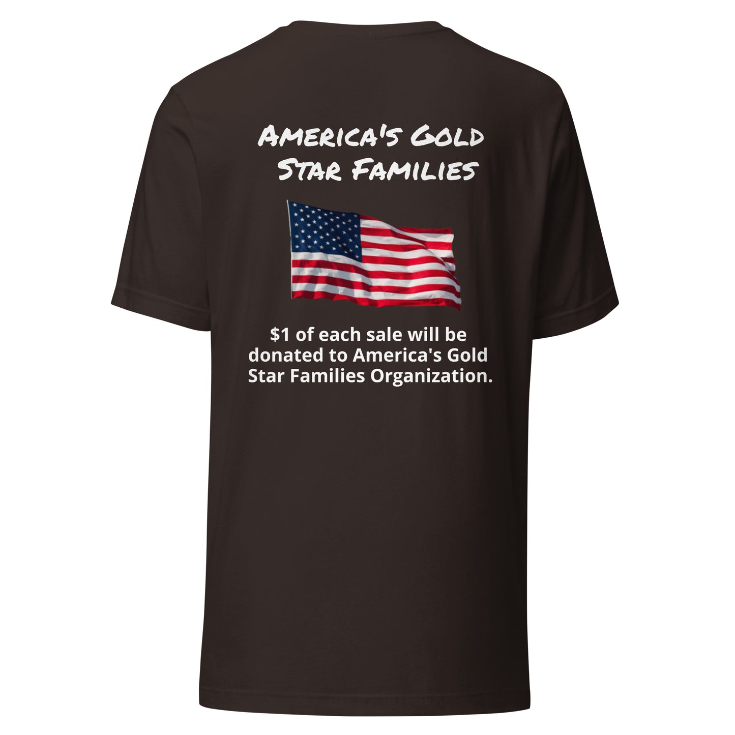America's Gold Star Families Unisex t-shirt (white lettering)