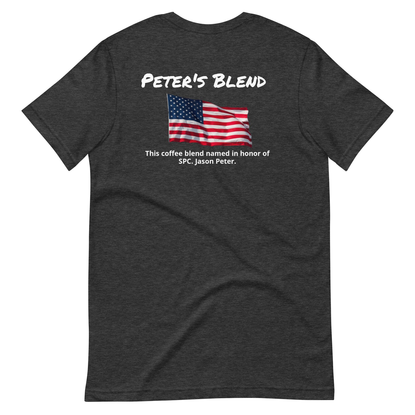 Peter's Blend (white lettering) Unisex t-shirt