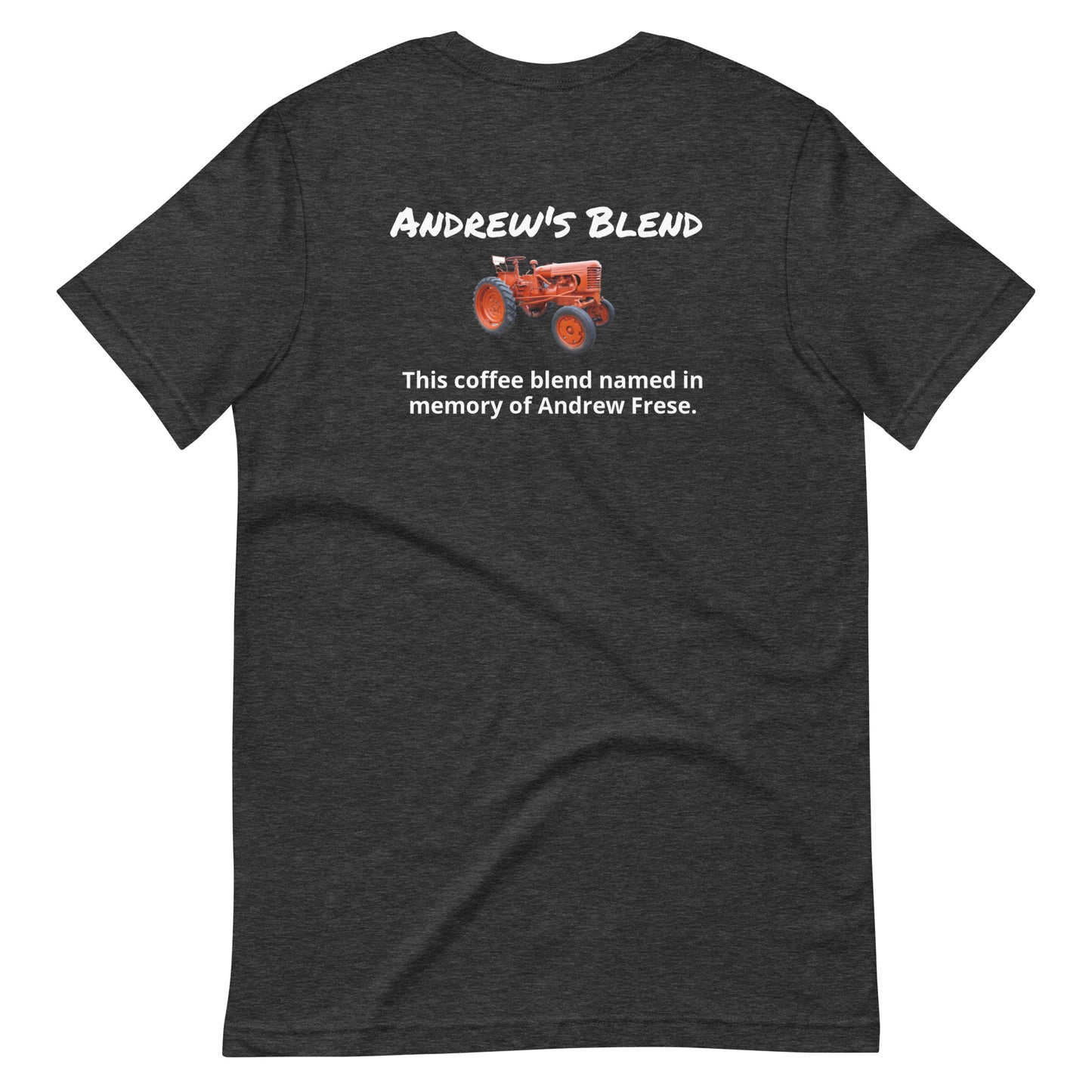 Andrew's Blend (white lettering) Unisex t-shirt