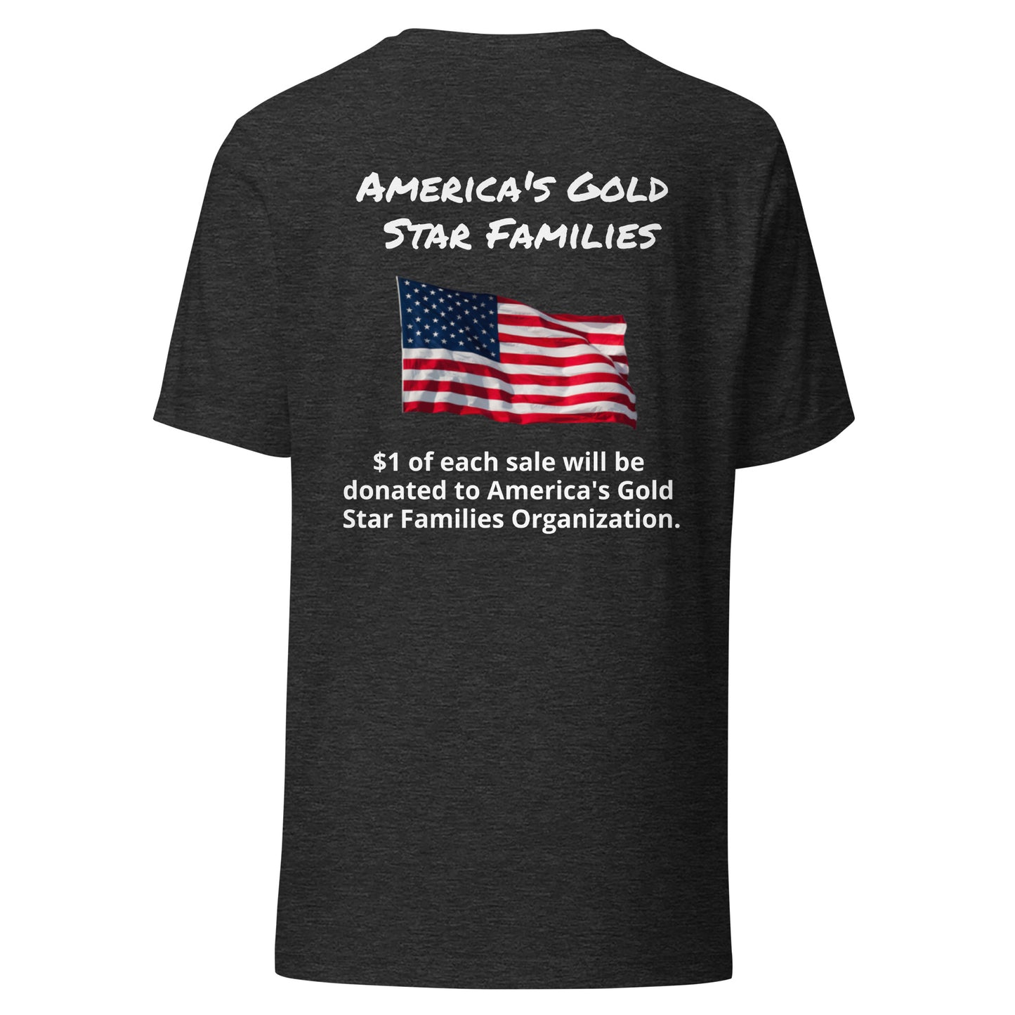 America's Gold Star Families Unisex t-shirt (white lettering)