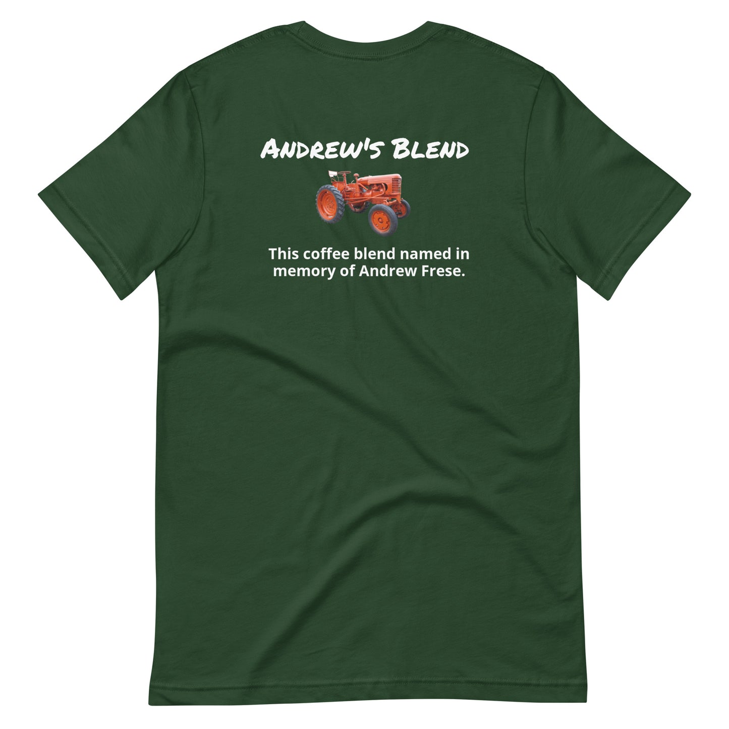 Andrew's Blend (white lettering) Unisex t-shirt