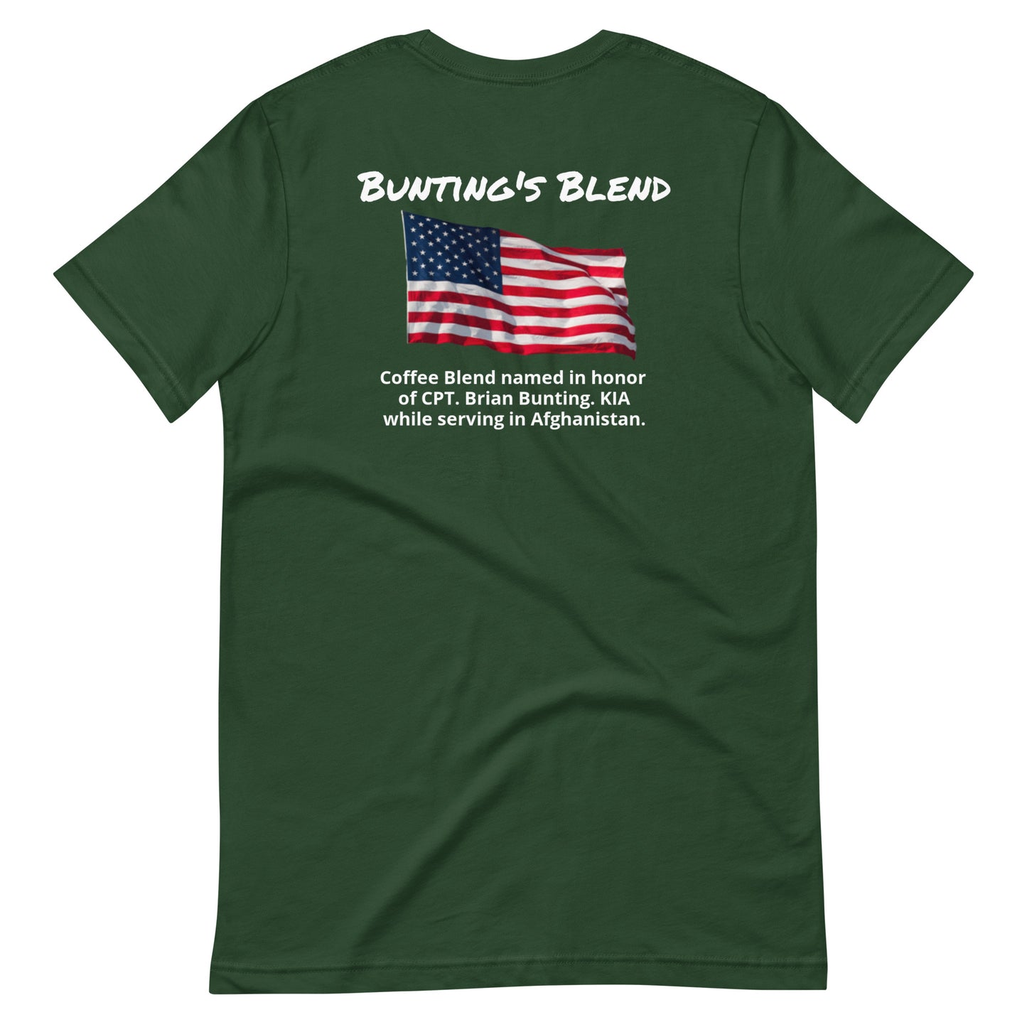 Bunting's Blend (white lettering) Unisex t-shirt