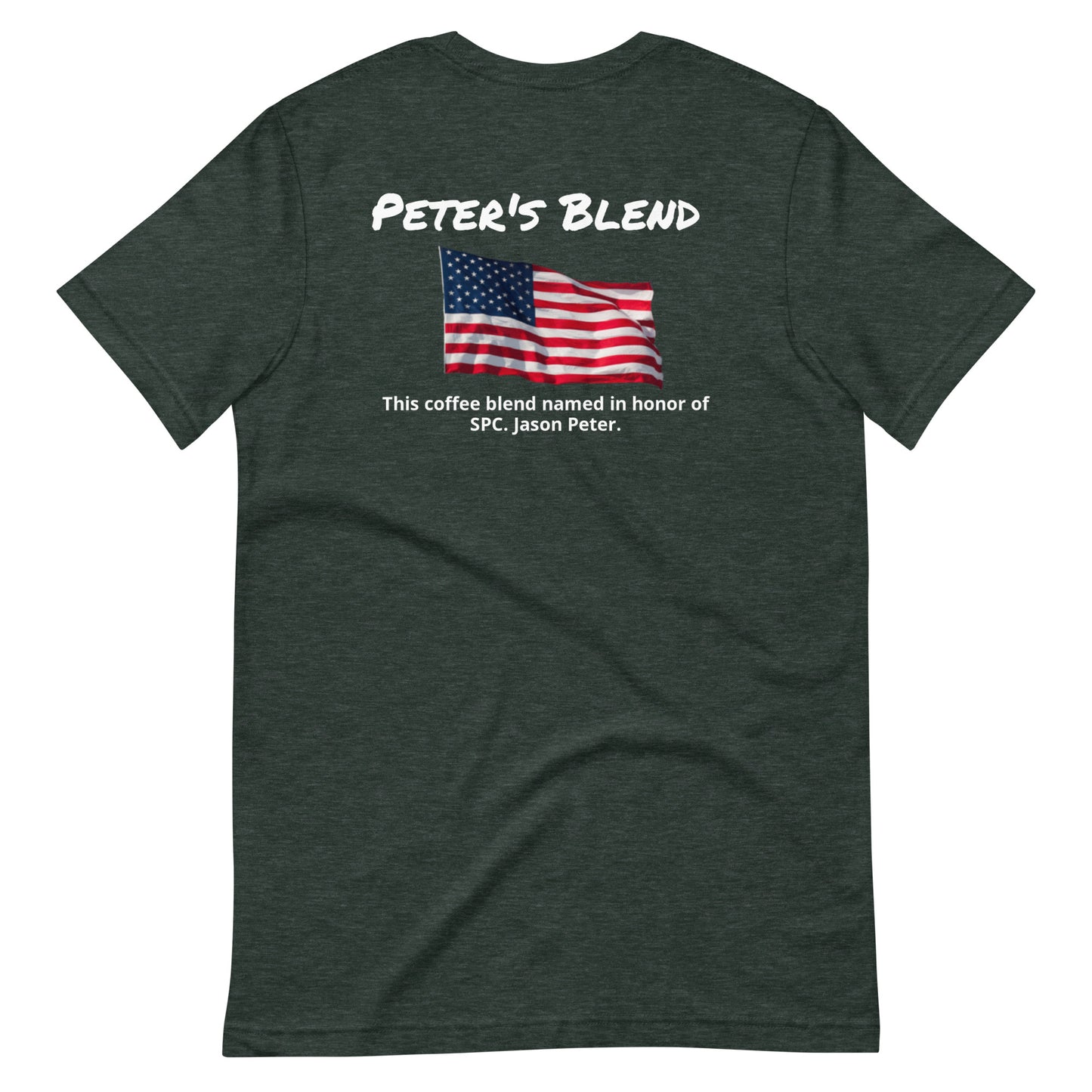 Peter's Blend (white lettering) Unisex t-shirt
