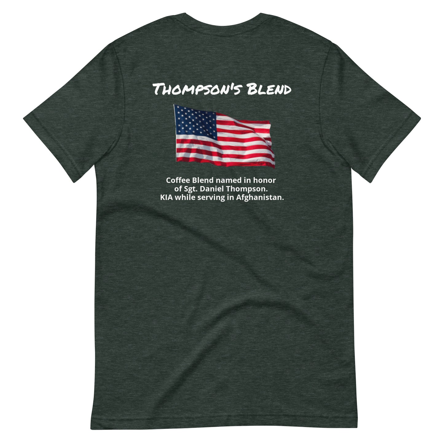 Thompson's Blend (white lettering) Unisex t-shirt