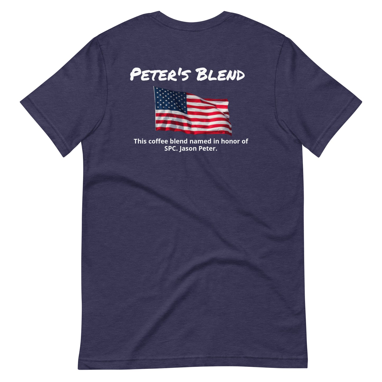 Peter's Blend (white lettering) Unisex t-shirt