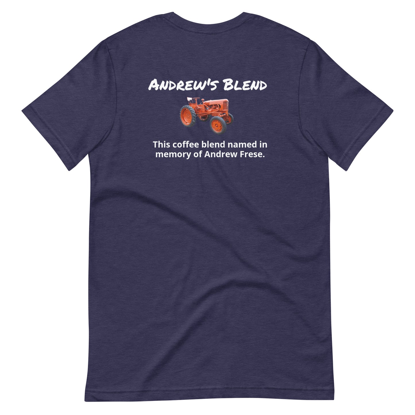 Andrew's Blend (white lettering) Unisex t-shirt