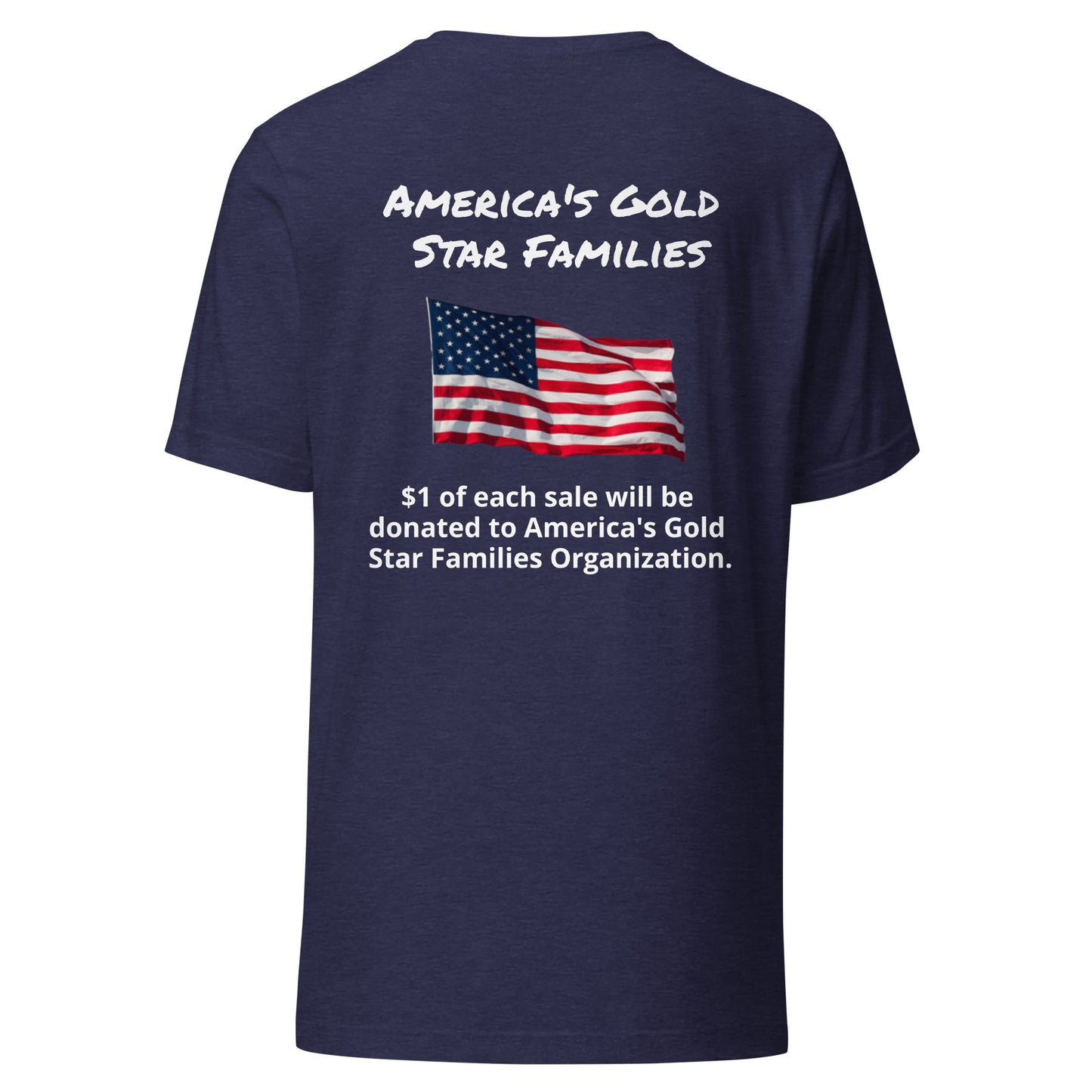 America's Gold Star Families Unisex t-shirt (white lettering)