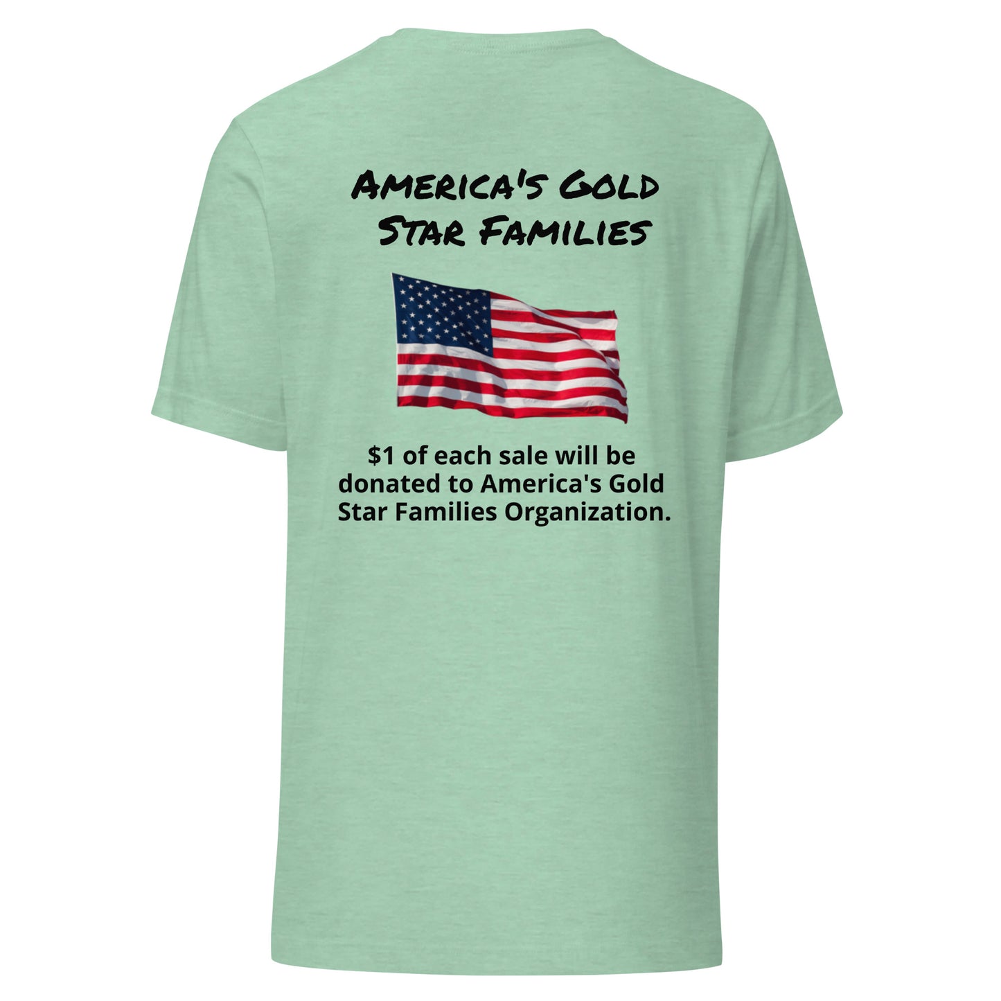 America's Gold Star Families Unisex t-shirt (Black lettering)