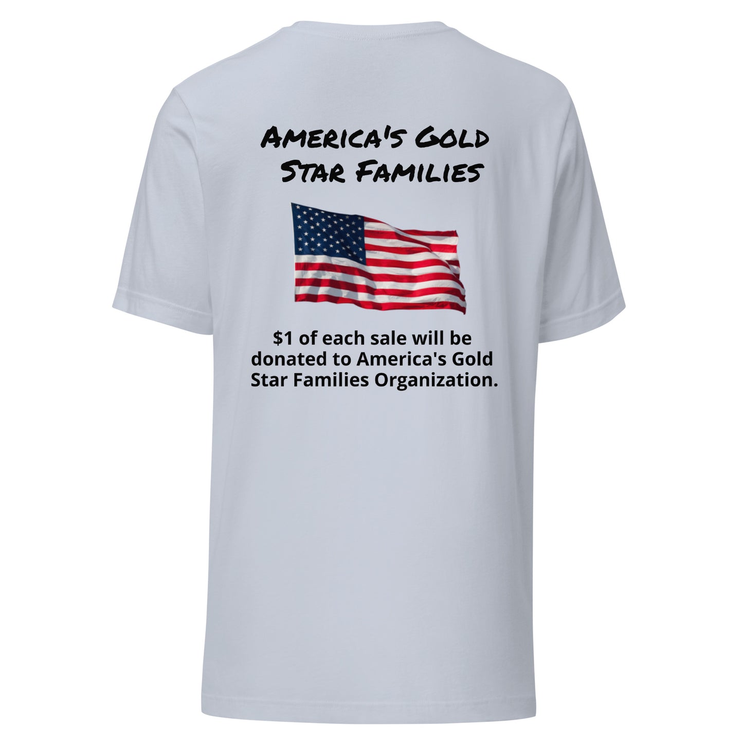 America's Gold Star Families Unisex t-shirt (Black lettering)