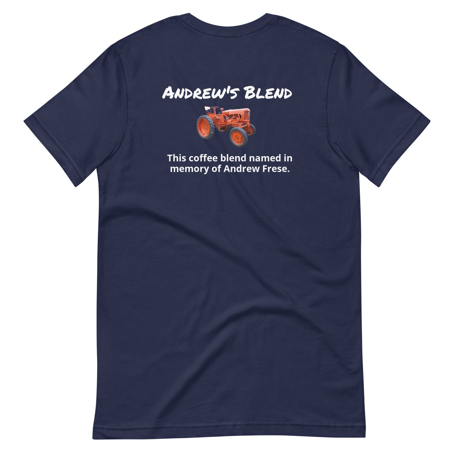 Andrew's Blend (white lettering) Unisex t-shirt