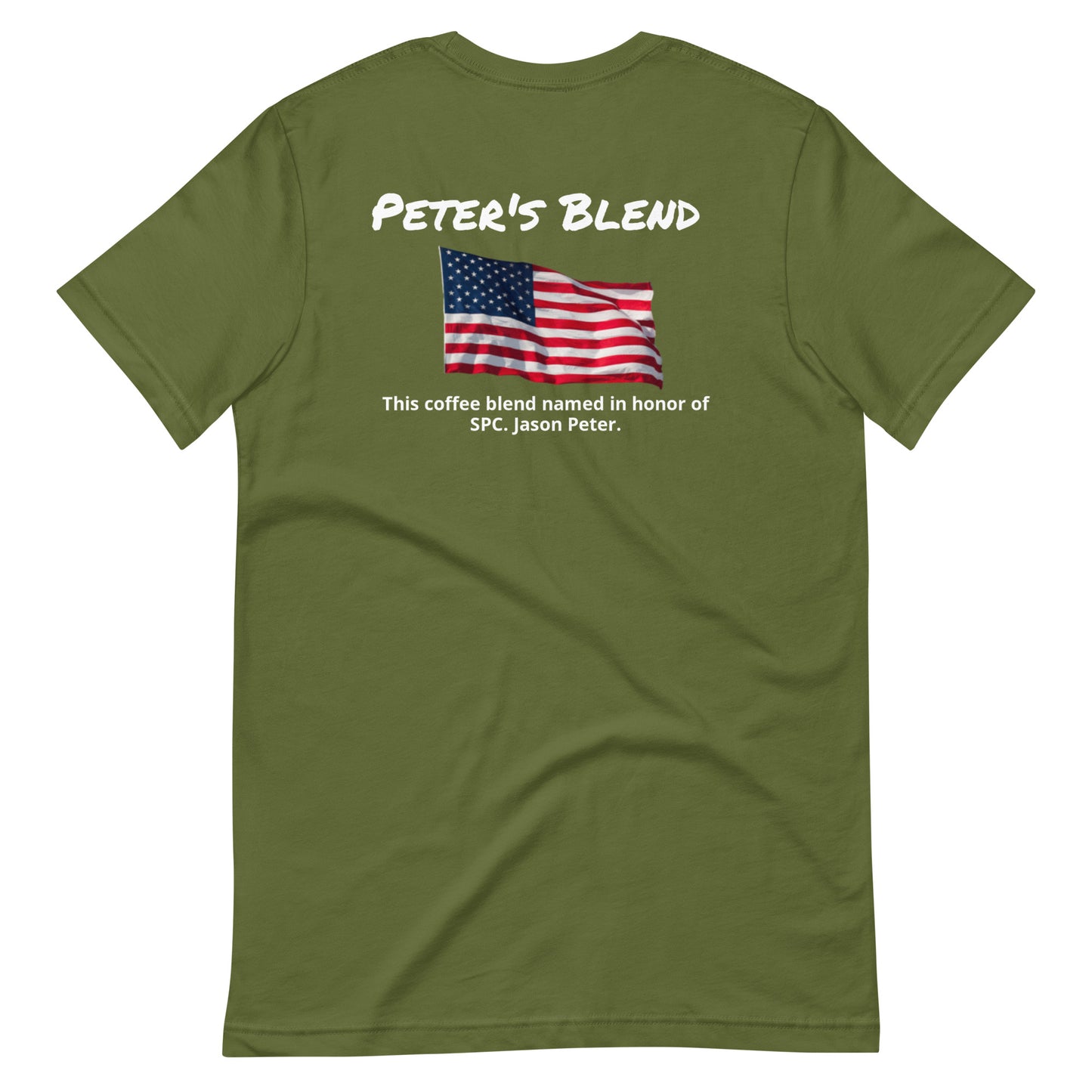 Peter's Blend (white lettering) Unisex t-shirt