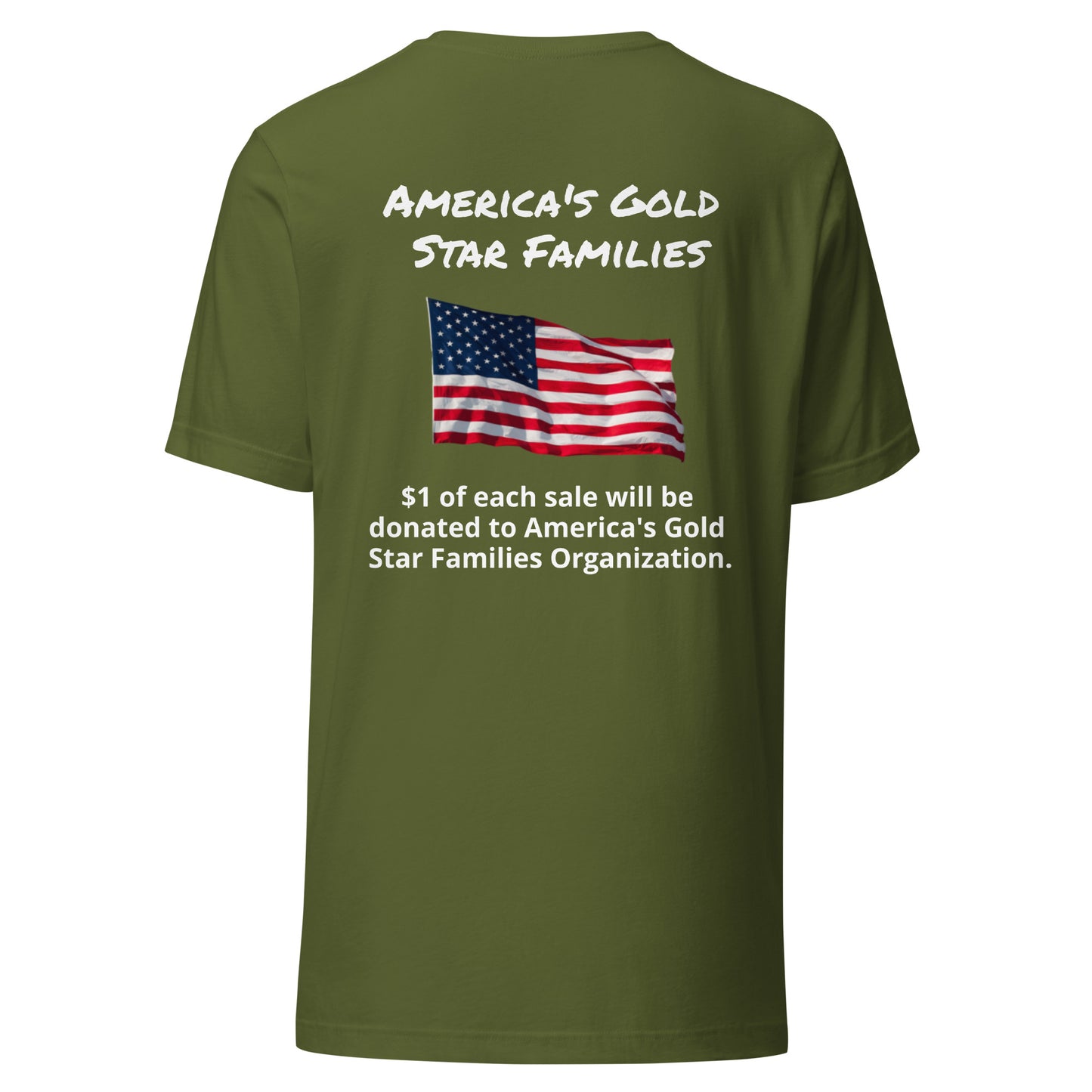 America's Gold Star Families Unisex t-shirt (white lettering)