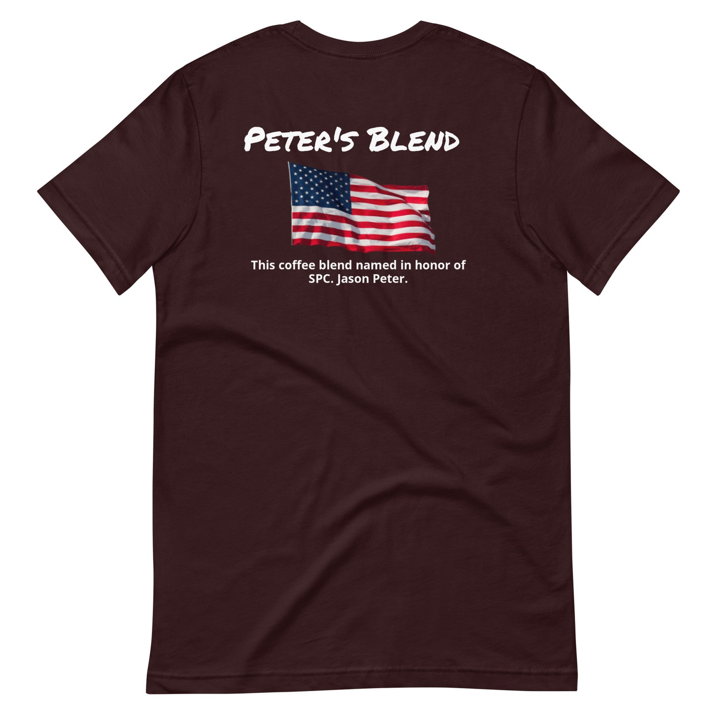 Peter's Blend (white lettering) Unisex t-shirt