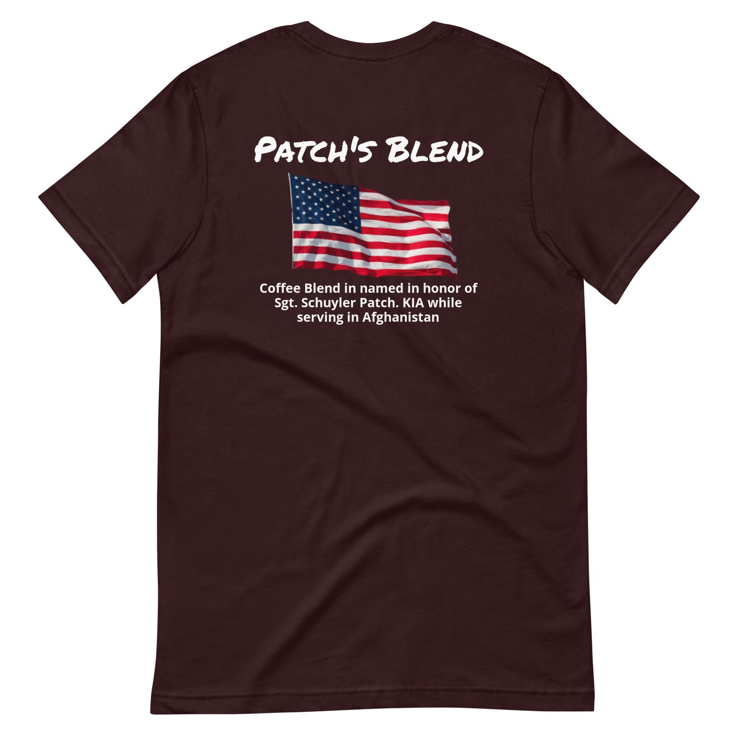 Patch's Blend (white lettering) Unisex t-shirt