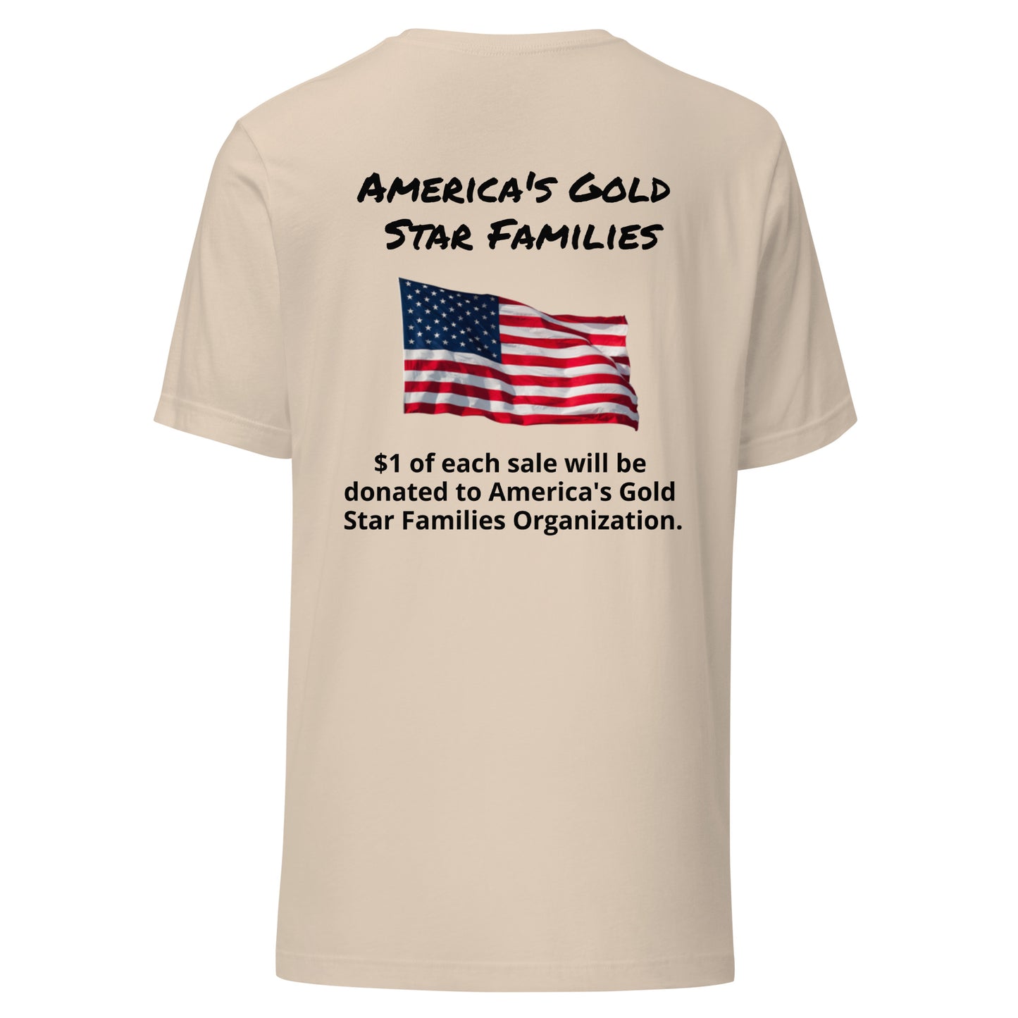 America's Gold Star Families Unisex t-shirt (Black lettering)