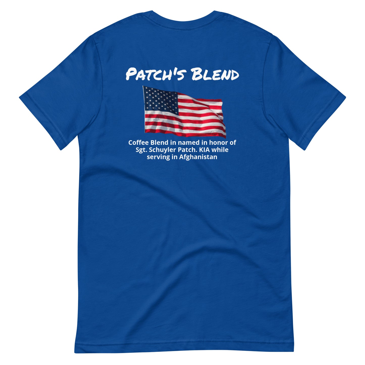 Patch's Blend (white lettering) Unisex t-shirt