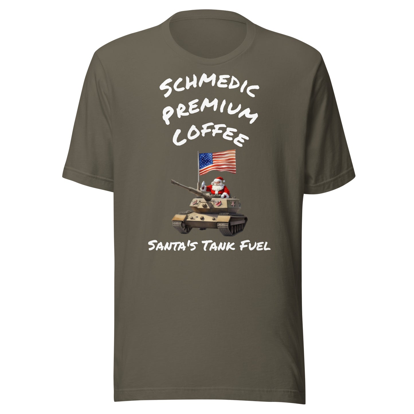 Santa's Tank Fuel (White Lettering) Unisex t-shirt